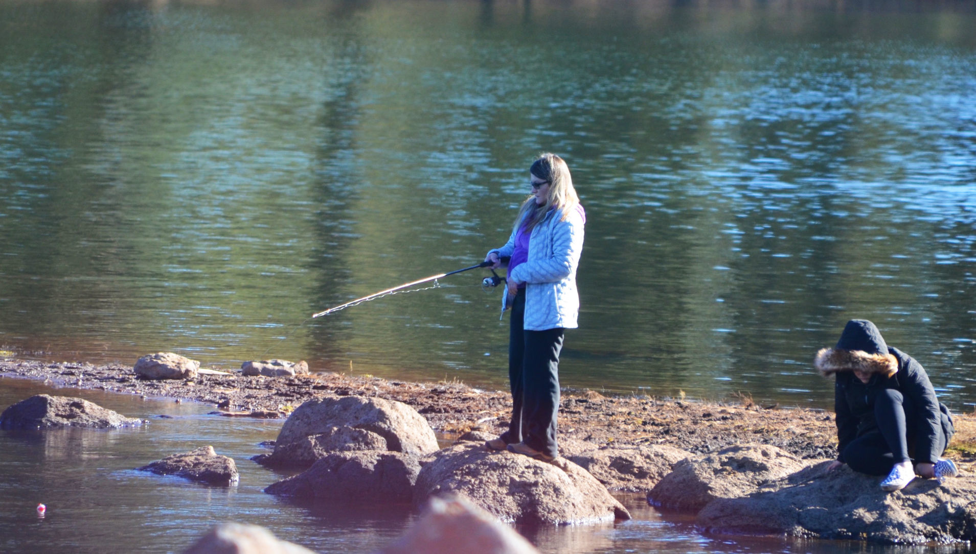 Fishing at Hawley Lake